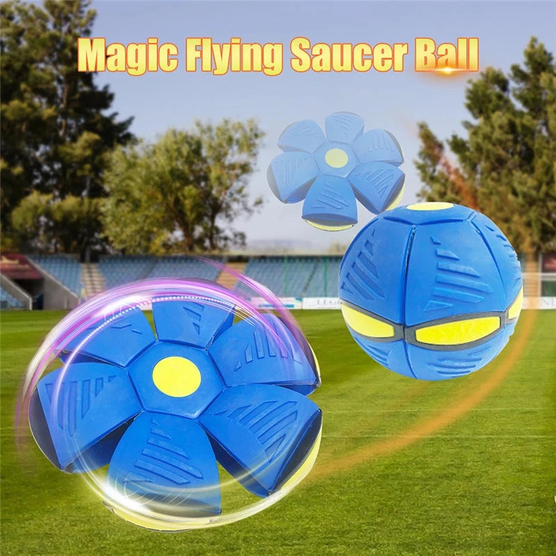 Magic Deformation Flying Saucer Ball - UFO Dog Toy for Outdoor Play