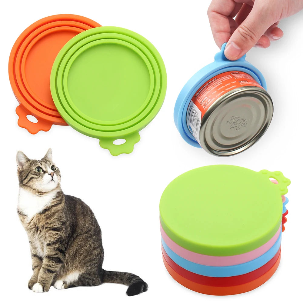 Reusable 3-in-1 Silicone Can Lid - Keeps Food Fresh