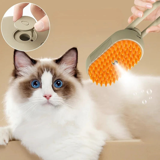 One-Key Spray Pet Comb - Anti-Flying Hair Removal and Massage Brush