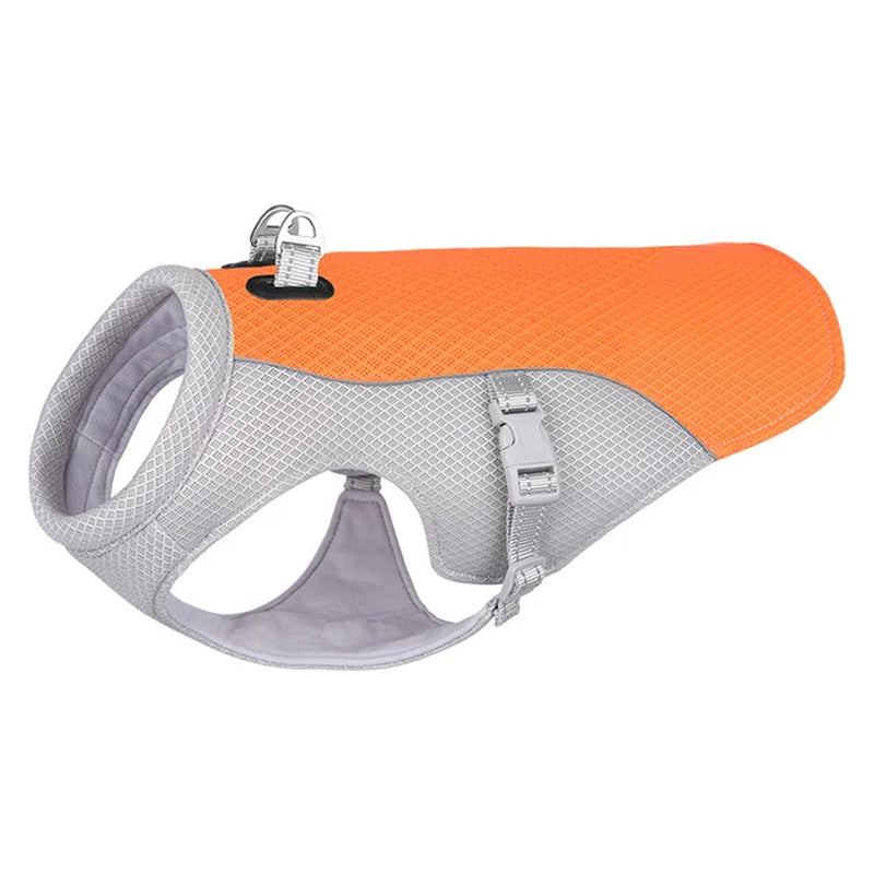 Summer Dog Cooling Vest Harness - Reflective, Quick Release Cool Jacket