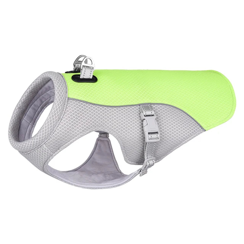 Summer Dog Cooling Vest Harness - Reflective, Quick Release Cool Jacket