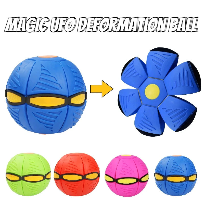 Magic Deformation Flying Saucer Ball - UFO Dog Toy for Outdoor Play